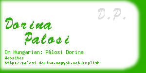 dorina palosi business card