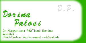 dorina palosi business card